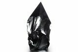 Free-Standing Polished Obsidian Point - Mexico #355053-1